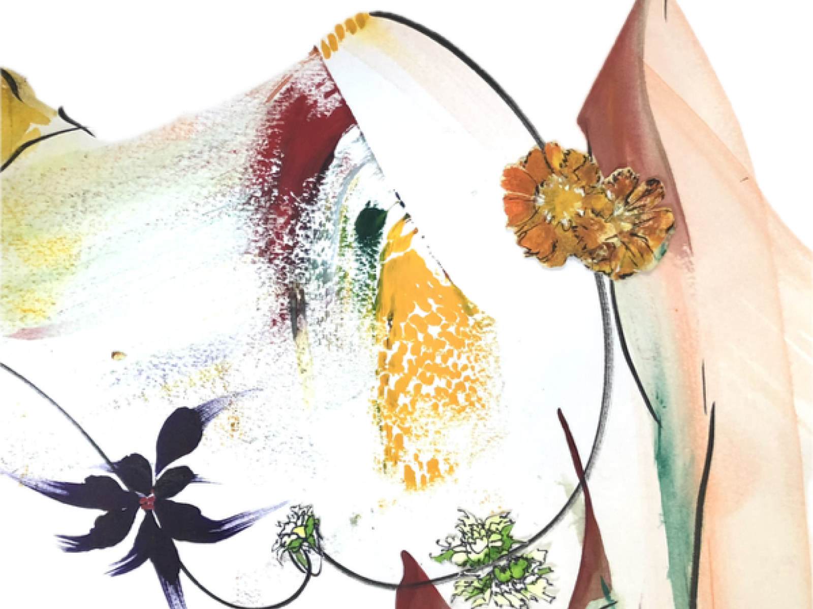 Abstract Shower Curtain