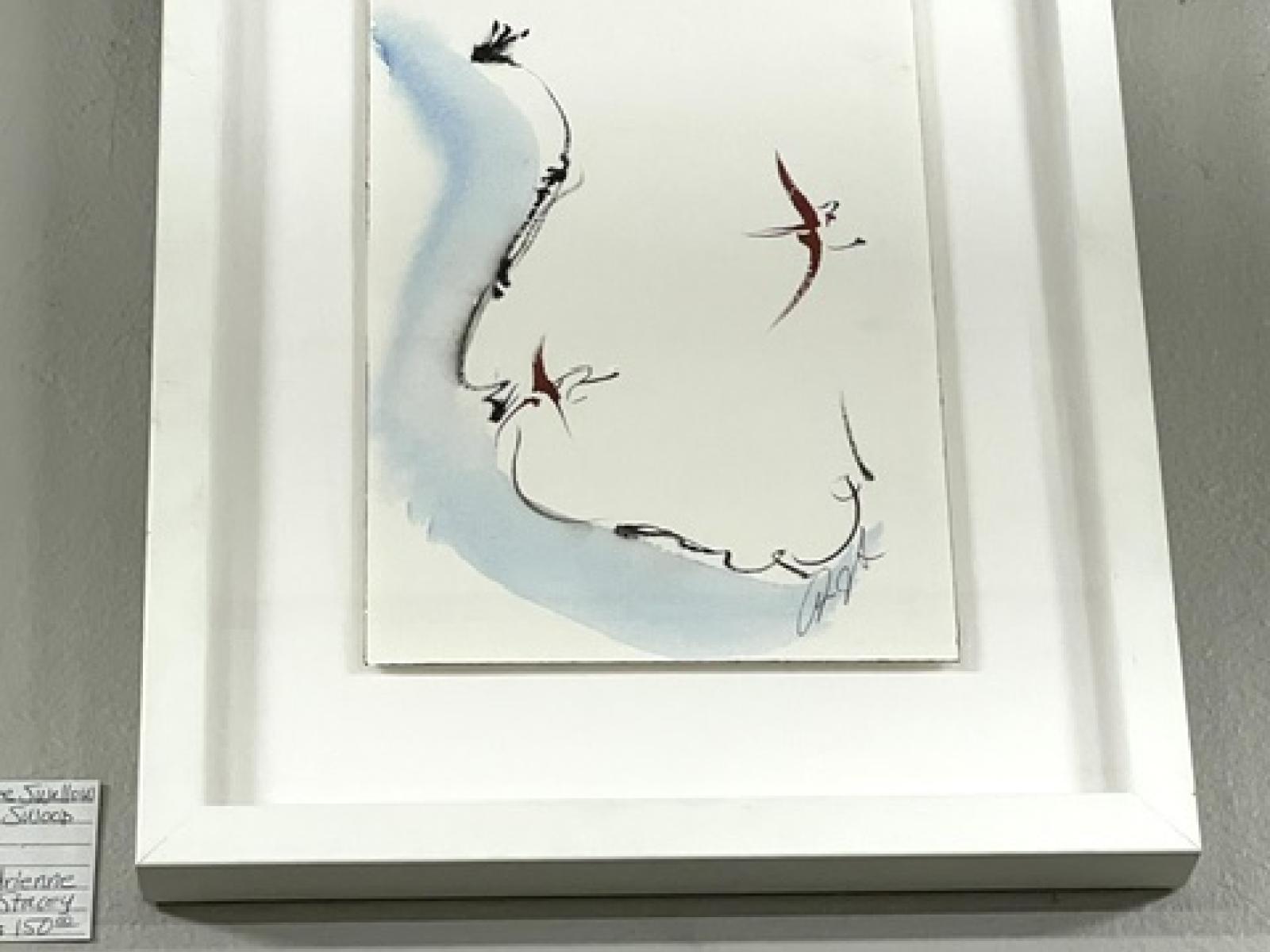 Swallows on the wing